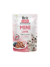 Brit Care Aliment Humide Chien Mini Lamb fillets in gravy for puppies 85 G